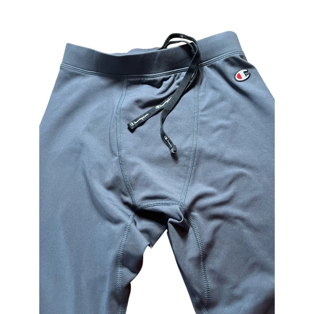 Champion Mens Compression Leggings Slate Gray Athletic Training Pants Small‎